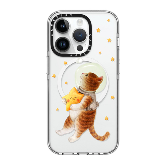 Nyangsongi x CASETiFY iPhone 14 Pro ケース クリア クリア ケース MagSafe対応 The stars