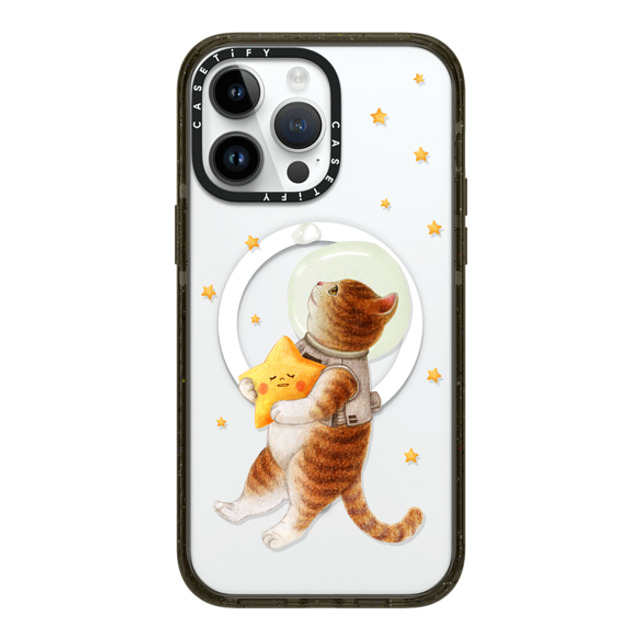 Nyangsongi x CASETiFY iPhone 14 Pro Max ケース ブラック インパクトケース MagSafe対応 The stars