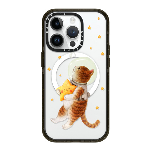 Nyangsongi x CASETiFY iPhone 14 Pro ケース ブラック インパクトケース MagSafe対応 The stars