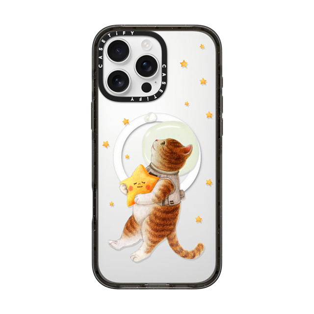 Nyangsongi x CASETiFY iPhone 16 Pro Max ケース ブラック インパクトケース MagSafe対応 The stars