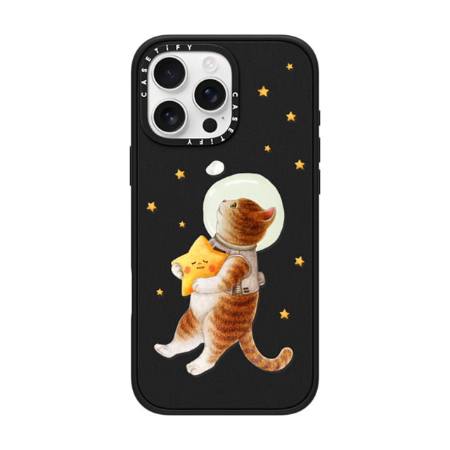 Nyangsongi x CASETiFY iPhone 16 Pro Max ケース マットブラック インパクトケース MagSafe対応 The stars