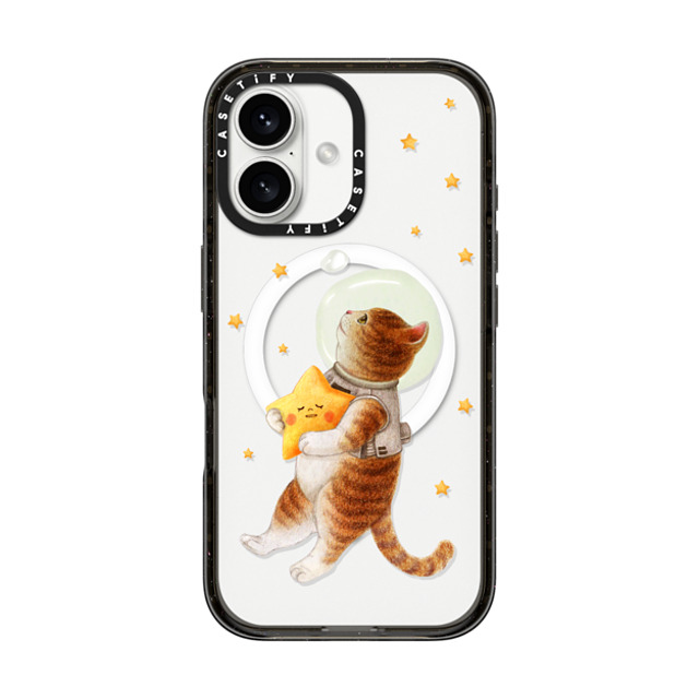 Nyangsongi x CASETiFY iPhone 16 Case Cat,Animal Black Impact Case MagSafe Compatible The stars Father's Day Nyangsongi x CASETiFY iPhone 16 Case Cat,Animal Black Impact Case MagSafe Compatible The stars Father's Day
