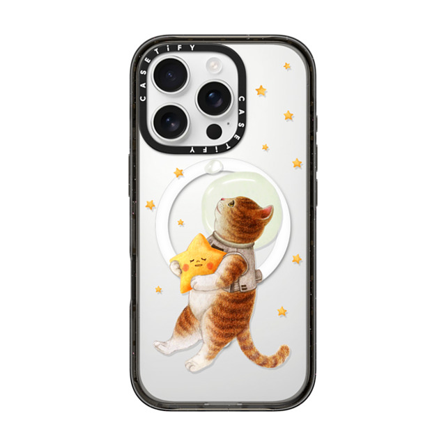 Nyangsongi x CASETiFY iPhone 16 Pro ケース ブラック インパクトケース MagSafe対応 The stars