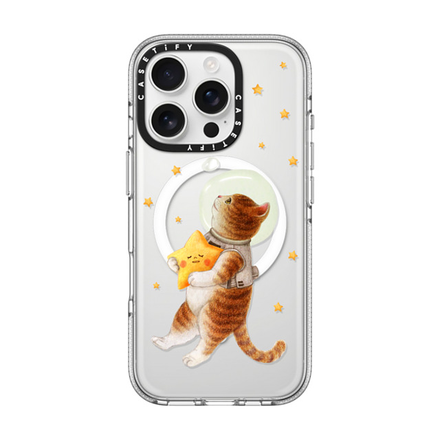 Nyangsongi x CASETiFY iPhone 16 Pro ケース クリア クリア ケース MagSafe対応 The stars