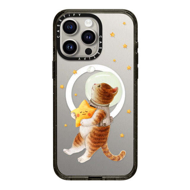 Nyangsongi x CASETiFY iPhone 15 Pro Max ケース ブラック インパクトケース MagSafe対応 The stars