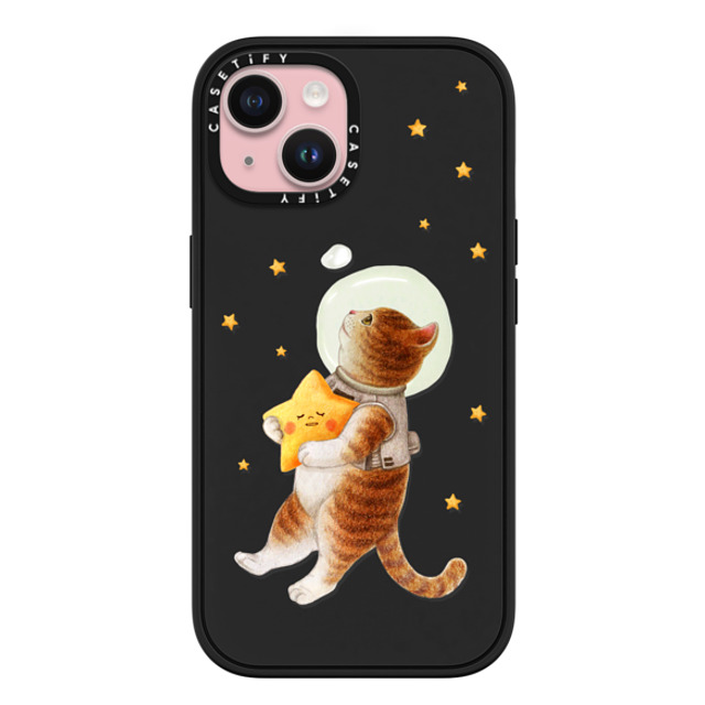 Nyangsongi x CASETiFY iPhone 15 ケース マットブラック インパクトケース MagSafe対応 The stars