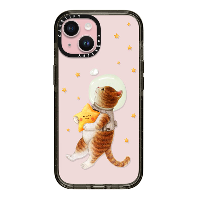 Nyangsongi x CASETiFY iPhone 15 ケース ブラック インパクトケース The stars