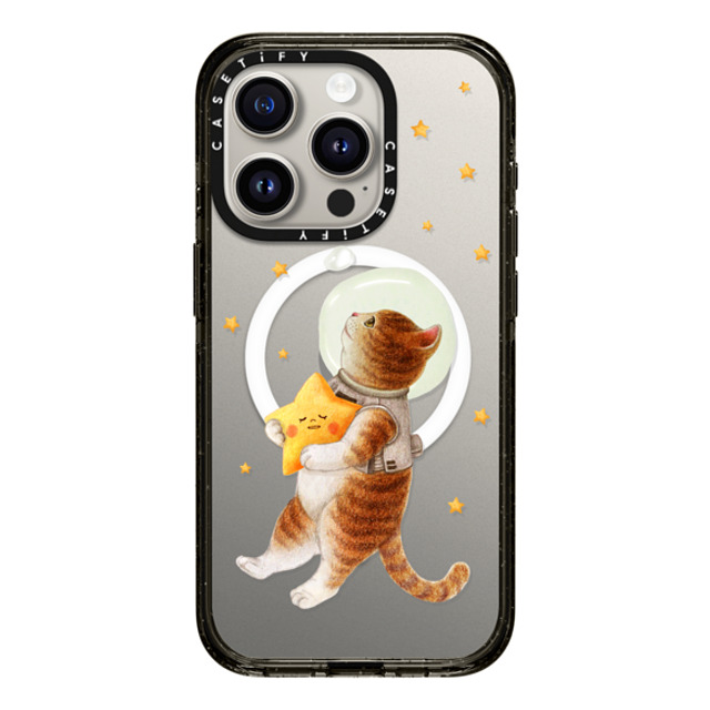 Nyangsongi x CASETiFY iPhone 15 Pro ケース ブラック インパクトケース MagSafe対応 The stars