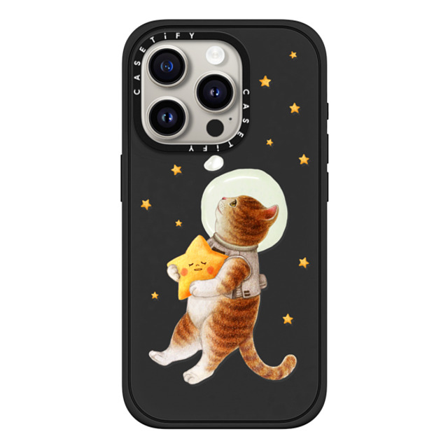 Nyangsongi x CASETiFY iPhone 15 Pro ケース マットブラック インパクトケース MagSafe対応 The stars