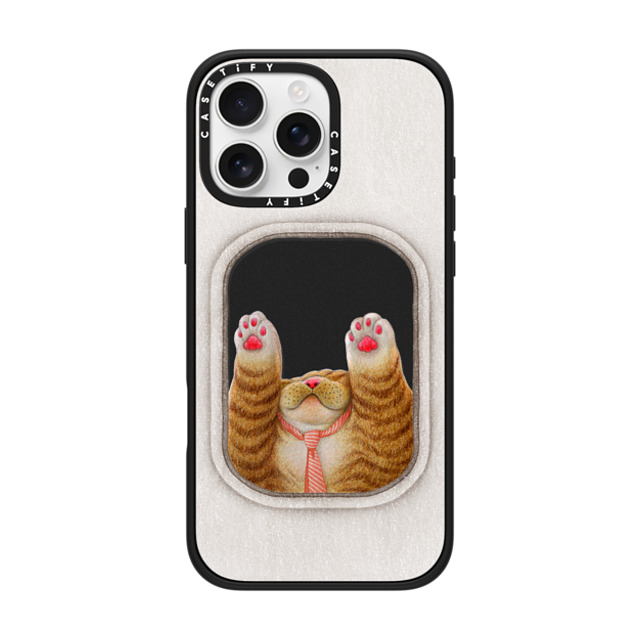 Nyangsongi x CASETiFY iPhone 16 Pro Max ケース マットブラック インパクトケース Subway on weekday mornings