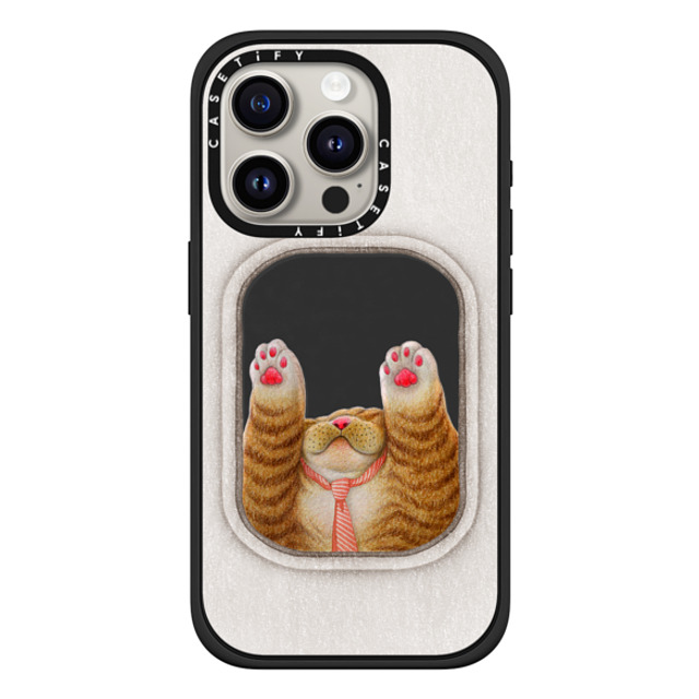 Nyangsongi x CASETiFY iPhone 15 Pro ケース マットブラック インパクトケース MagSafe対応 Subway on weekday mornings