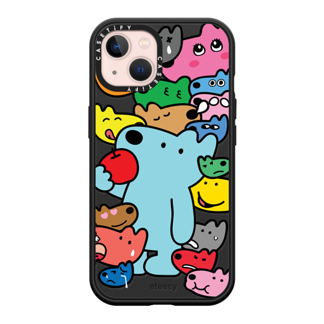 eteecy x CASETiFY iPhone 13 ケース マットブラック インパクトケース MagSafe対応 It is all me