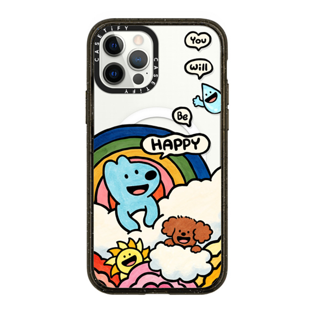 eteecy x CASETiFY iPhone 12 Pro ケース Dog,Animal ブラック インパクトケース MagSafe対応 You will be happy Father's Day eteecy x CASETiFY iPhone 12 Pro ケース Dog,Animal ブラック インパクトケース MagSafe対応 You will be happy Father's Day