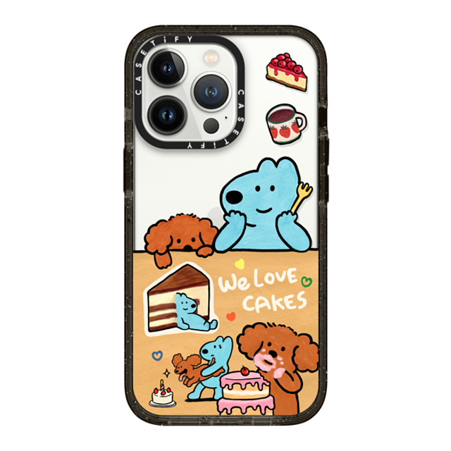 eteecy x CASETiFY iPhone 13 Pro Case Dog,Animal Black インパクトケース We love Cakes eteecy x CASETiFY iPhone 13 Pro Case Dog,Animal Black インパクトケース We love Cakes