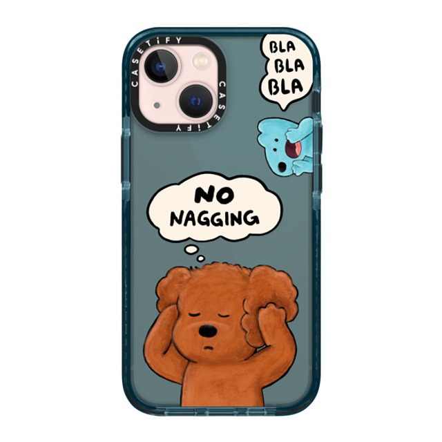 eteecy x CASETiFY iPhone 13 Mini Case Pacific Blue Impact Case No nagging, Please eteecy x CASETiFY iPhone 13 Mini Case Pacific Blue Impact Case No nagging, Please