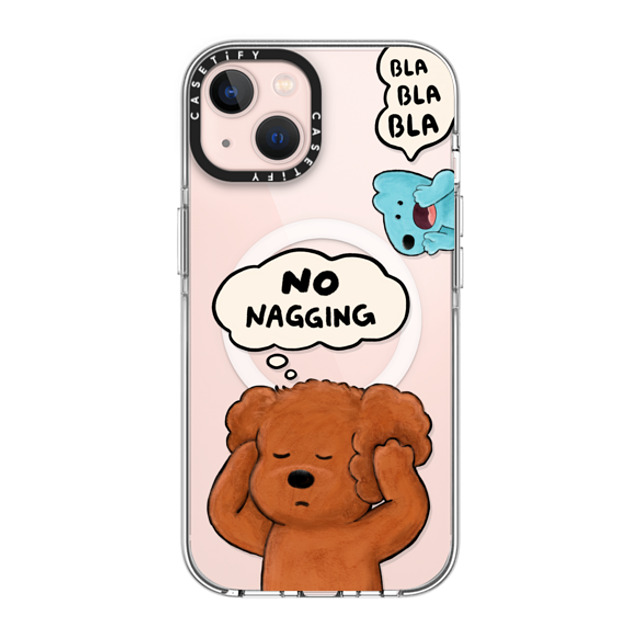 eteecy x CASETiFY iPhone 13 ケース クリア クリア ケース MagSafe対応 No nagging, Please