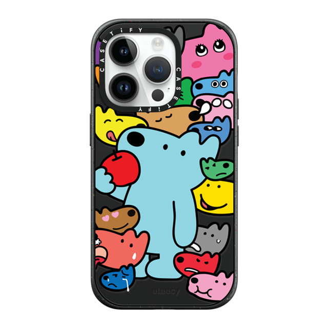 eteecy x CASETiFY iPhone 14 Pro ケース マットブラック インパクトケース MagSafe対応 It is all me