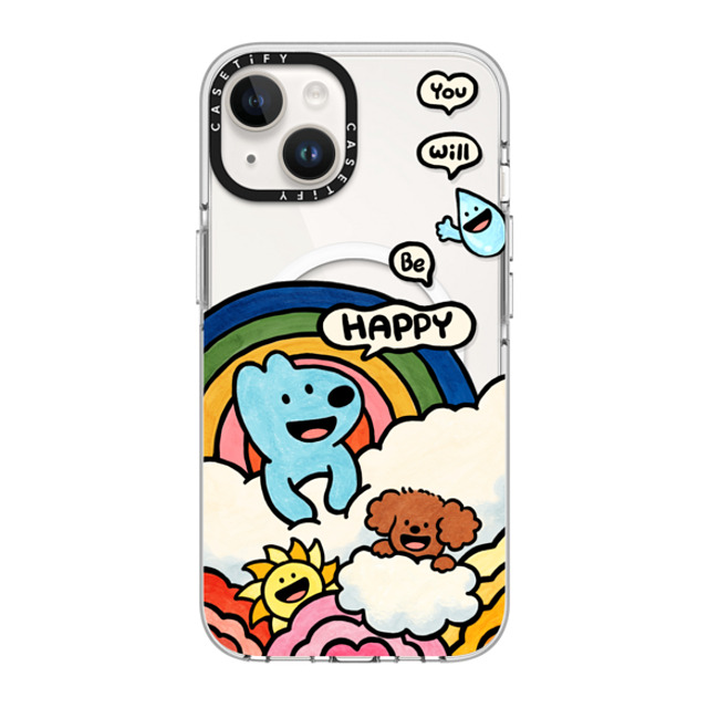 eteecy x CASETiFY iPhone 14 ケース クリア クリア ケース MagSafe対応 You will be happy