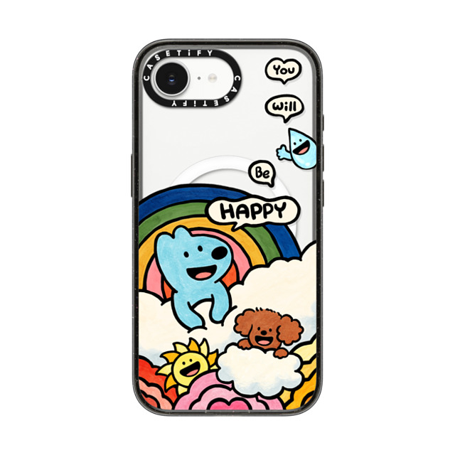 eteecy x CASETiFY iPhone 16e ケース Dog,Animal ブラック インパクトケース MagSafe対応 You will be happy Back to School eteecy x CASETiFY iPhone 16e ケース Dog,Animal ブラック インパクトケース MagSafe対応 You will be happy Back to School