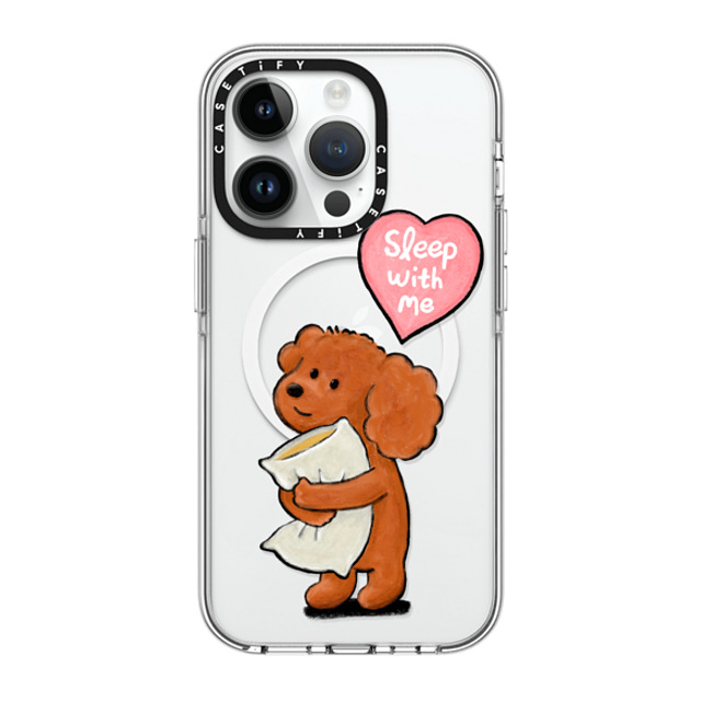 eteecy x CASETiFY iPhone 14 Pro ケース クリア クリア ケース MagSafe対応 Sleep with me