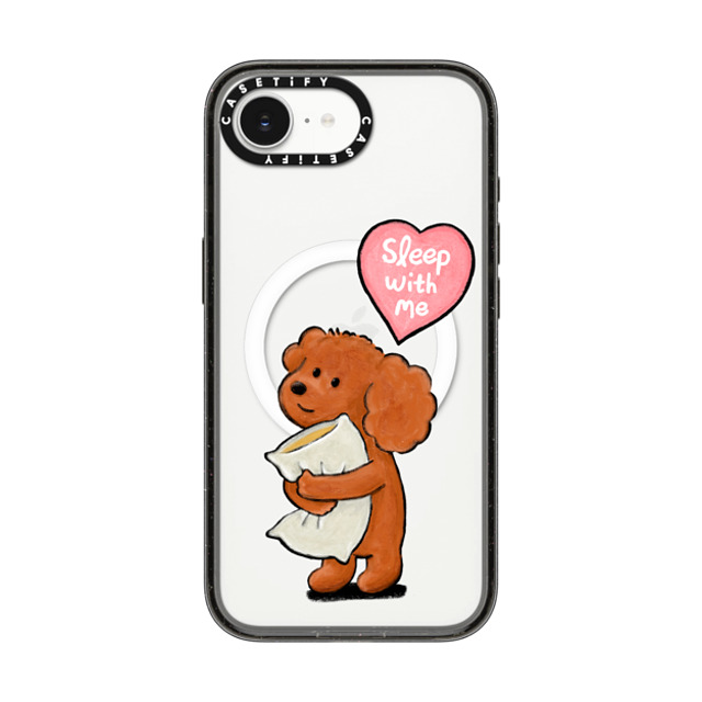 eteecy x CASETiFY iPhone 16e ケース Dog,Heart ブラック インパクトケース MagSafe対応 Sleep with me Father's Day eteecy x CASETiFY iPhone 16e ケース Dog,Heart ブラック インパクトケース MagSafe対応 Sleep with me Father's Day