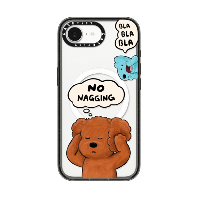 eteecy x CASETiFY iPhone 16e Case Dog,Animal Black Impact Case MagSafe Compatible No nagging, Please Back to School eteecy x CASETiFY iPhone 16e Case Dog,Animal Black Impact Case MagSafe Compatible No nagging, Please Back to School