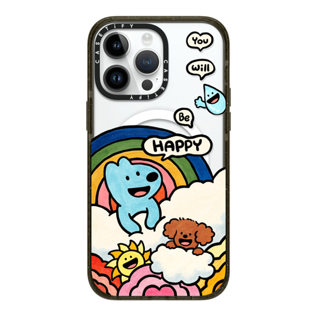 eteecy x CASETiFY iPhone 14 Pro Max ケース ブラック インパクトケース MagSafe対応 You will be happy