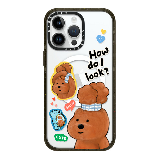 eteecy x CASETiFY iPhone 14 Pro Max ケース ブラック インパクトケース MagSafe対応 How do I look