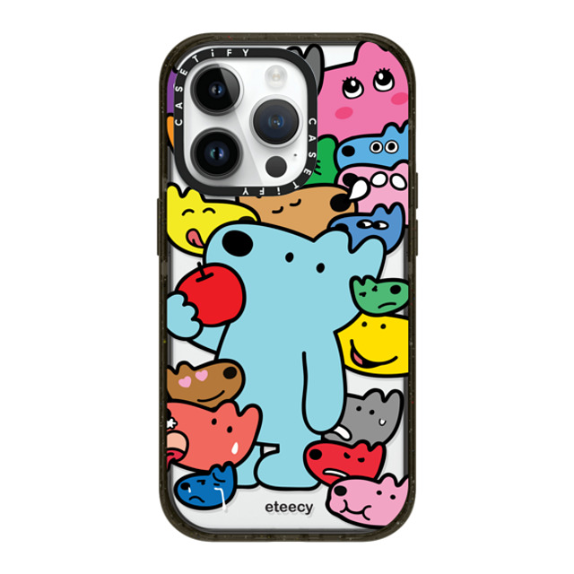 eteecy x CASETiFY iPhone 14 Pro ケース ブラック インパクトケース MagSafe対応 It is all me