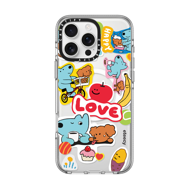 eteecy x CASETiFY iPhone 16 Pro Max ケース Sticker,Dog クリア クリア ケース MagSafe対応 Dog lover's daily life Father's Day eteecy x CASETiFY iPhone 16 Pro Max ケース Sticker,Dog クリア クリア ケース MagSafe対応 Dog lover's daily life Father's Day