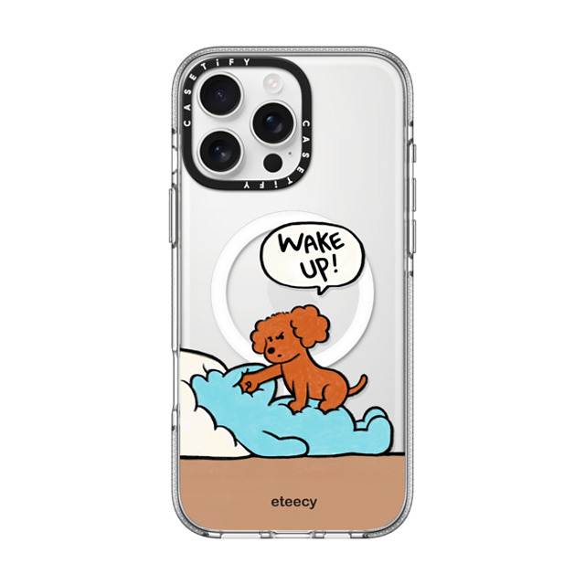 eteecy x CASETiFY iPhone 16 Pro Max ケース Dog,Animal クリア クリア ケース MagSafe対応 Wake up Father's Day eteecy x CASETiFY iPhone 16 Pro Max ケース Dog,Animal クリア クリア ケース MagSafe対応 Wake up Father's Day