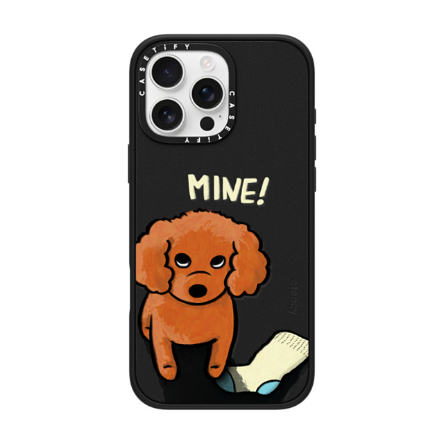 eteecy x CASETiFY iPhone 16 Pro Max Case Dog,Animal Matte Black Impact Case MagSafe Compatible Mine! Back to School eteecy x CASETiFY iPhone 16 Pro Max Case Dog,Animal Matte Black Impact Case MagSafe Compatible Mine! Back to School