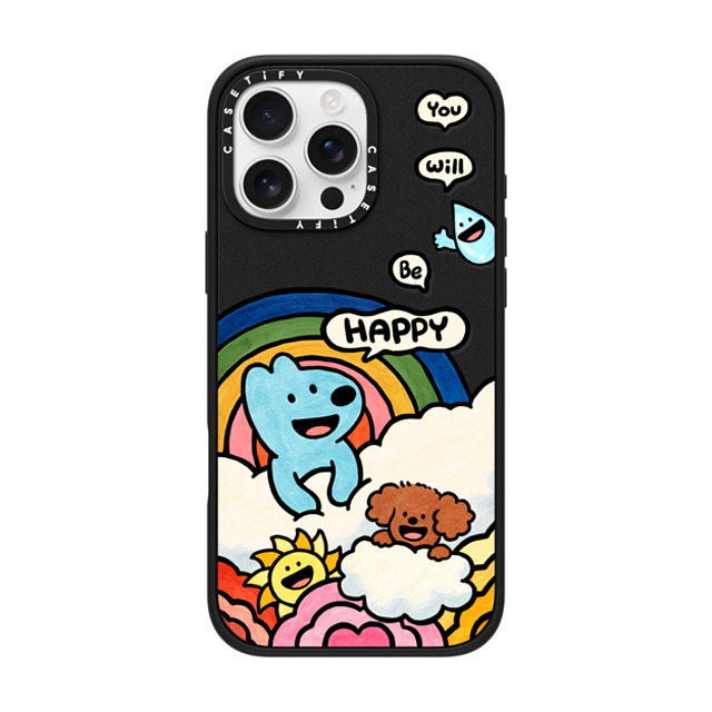 eteecy x CASETiFY iPhone 16 Pro Max ケース マットブラック インパクトケース MagSafe対応 You will be happy