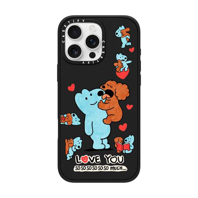 eteecy x CASETiFY iPhone 16 Pro Max Case Dog,Heart Matte Black Impact Case MagSafe Compatible Love you so much Father's Day eteecy x CASETiFY iPhone 16 Pro Max Case Dog,Heart Matte Black Impact Case MagSafe Compatible Love you so much Father's Day