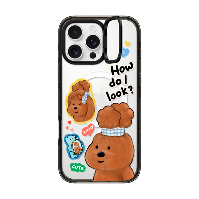 eteecy x CASETiFY iPhone 16 Pro Max ケース ブラック インパクトリングスタンドケース MagSafe対応 How do I look