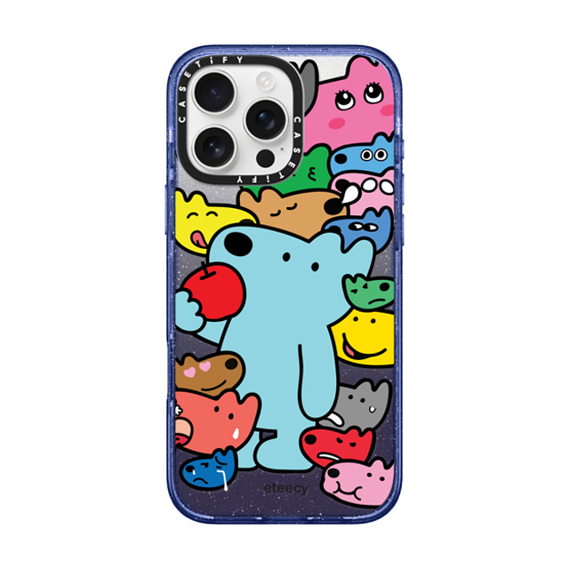 eteecy x CASETiFY iPhone 16 Pro Max ケース Glitter Indigo インパクトケース MagSafe対応 It is all me