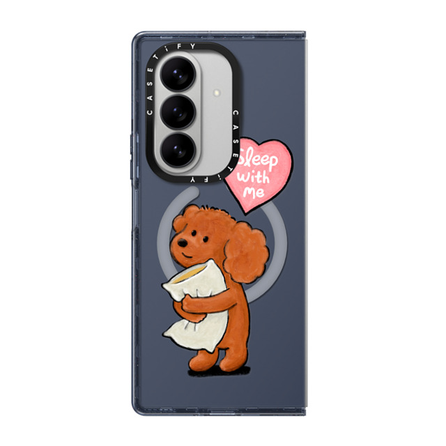 eteecy x CASETiFY Galaxy Z Fold7 Case Dog,Heart ネイビー マグネット式 インパクトケース Sleep with me New iPhone eteecy x CASETiFY Galaxy Z Fold7 Case Dog,Heart ネイビー マグネット式 インパクトケース Sleep with me New iPhone