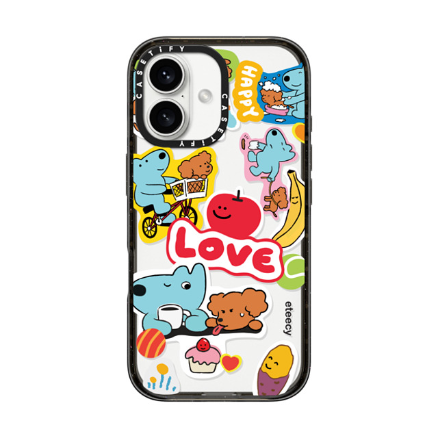 eteecy x CASETiFY iPhone 16 Case Sticker,Dog Black インパクトケース Dog lover's daily life Mother's Day eteecy x CASETiFY iPhone 16 Case Sticker,Dog Black インパクトケース Dog lover's daily life Mother's Day