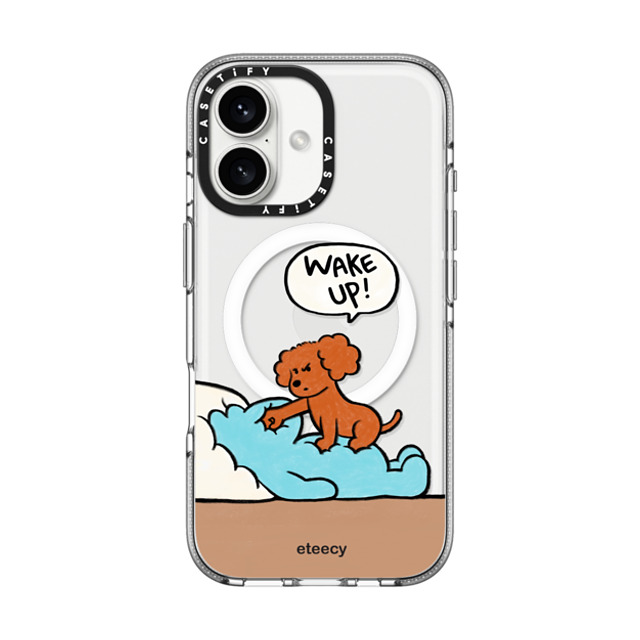 eteecy x CASETiFY iPhone 16 ケース Dog,Animal クリア クリア ケース MagSafe対応 Wake up Father's Day eteecy x CASETiFY iPhone 16 ケース Dog,Animal クリア クリア ケース MagSafe対応 Wake up Father's Day