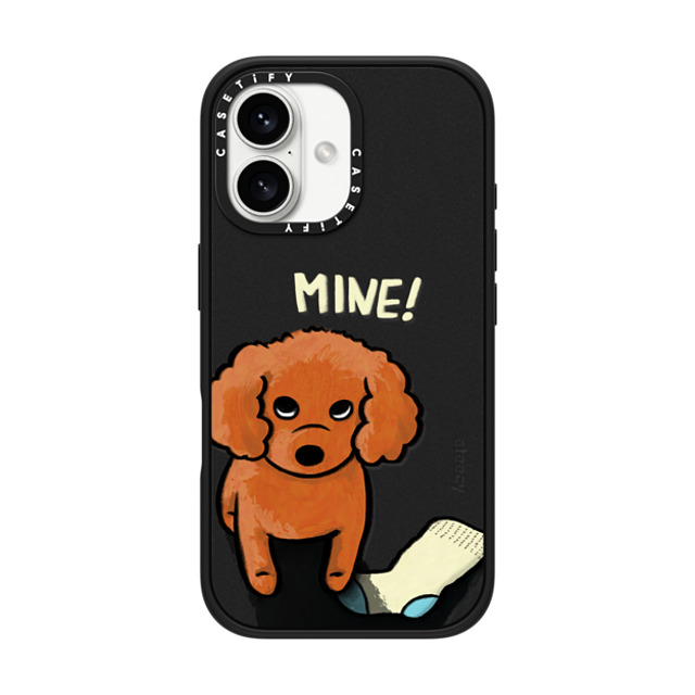 eteecy x CASETiFY iPhone 16 ケース Dog,Animal マットブラック インパクトケース MagSafe対応 Mine! Father's Day eteecy x CASETiFY iPhone 16 ケース Dog,Animal マットブラック インパクトケース MagSafe対応 Mine! Father's Day