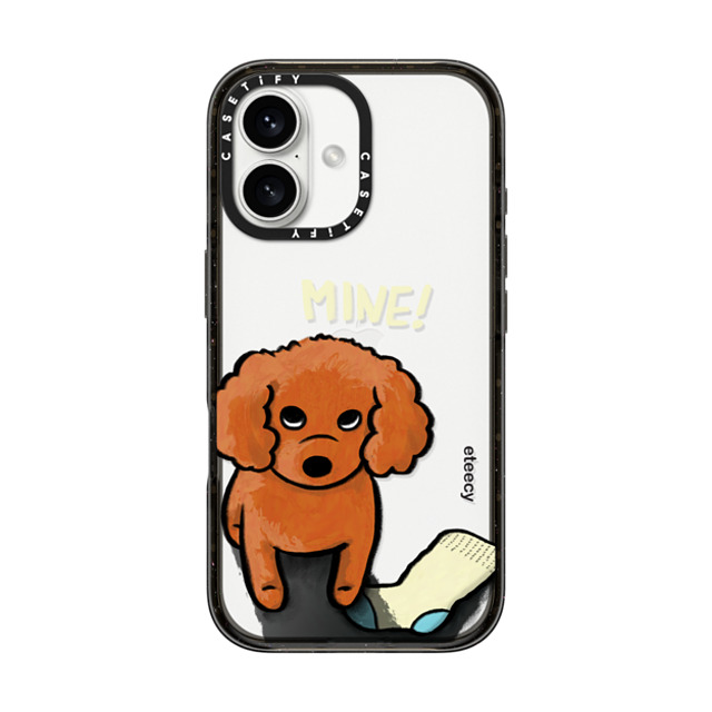 eteecy x CASETiFY iPhone 16 ケース Dog,Animal ブラック インパクトケース Mine! Father's Day eteecy x CASETiFY iPhone 16 ケース Dog,Animal ブラック インパクトケース Mine! Father's Day