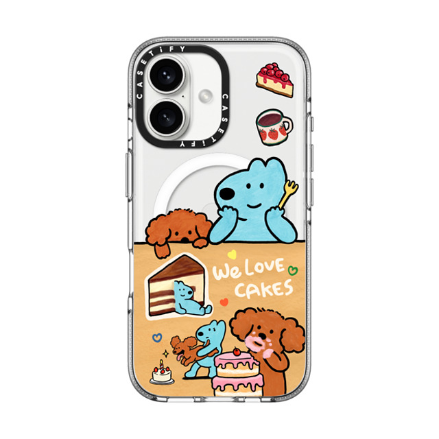 eteecy x CASETiFY iPhone 16 Case Dog,Animal Clear Clear Case MagSafe Compatible We love Cakes Mother's Day eteecy x CASETiFY iPhone 16 Case Dog,Animal Clear Clear Case MagSafe Compatible We love Cakes Mother's Day
