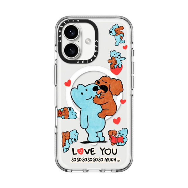 eteecy x CASETiFY iPhone 16 Case Dog,Heart Clear Clear Case MagSafe Compatible Love you so much Father's Day eteecy x CASETiFY iPhone 16 Case Dog,Heart Clear Clear Case MagSafe Compatible Love you so much Father's Day