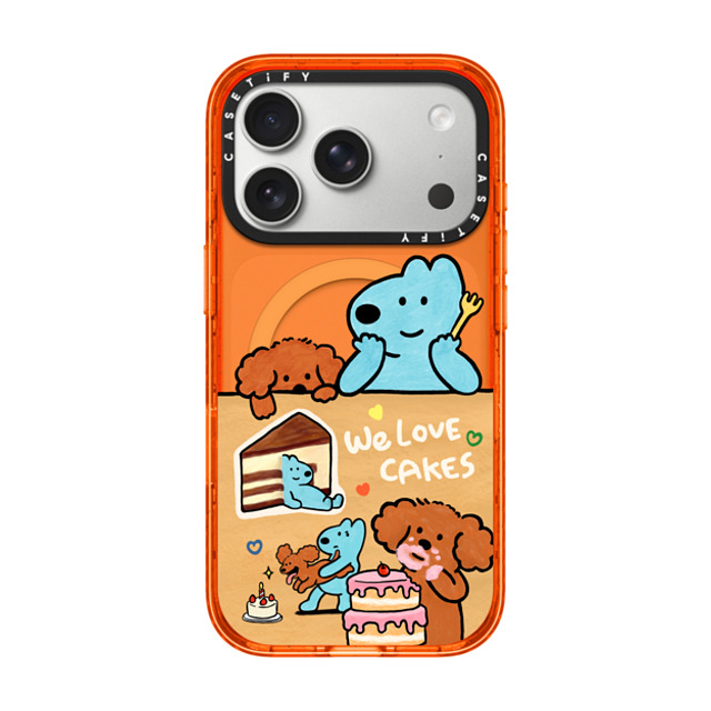 eteecy x CASETiFY iPhone 17 Pro Case Dog,Animal オレンジ Impact Case MagSafe Compatible We love Cakes eteecy x CASETiFY iPhone 17 Pro Case Dog,Animal オレンジ Impact Case MagSafe Compatible We love Cakes