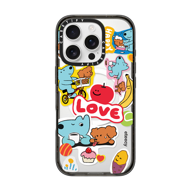 eteecy x CASETiFY iPhone 16 Pro Case Sticker,Dog Black Impact Case MagSafe Compatible Dog lover's daily life Mother's Day eteecy x CASETiFY iPhone 16 Pro Case Sticker,Dog Black Impact Case MagSafe Compatible Dog lover's daily life Mother's Day