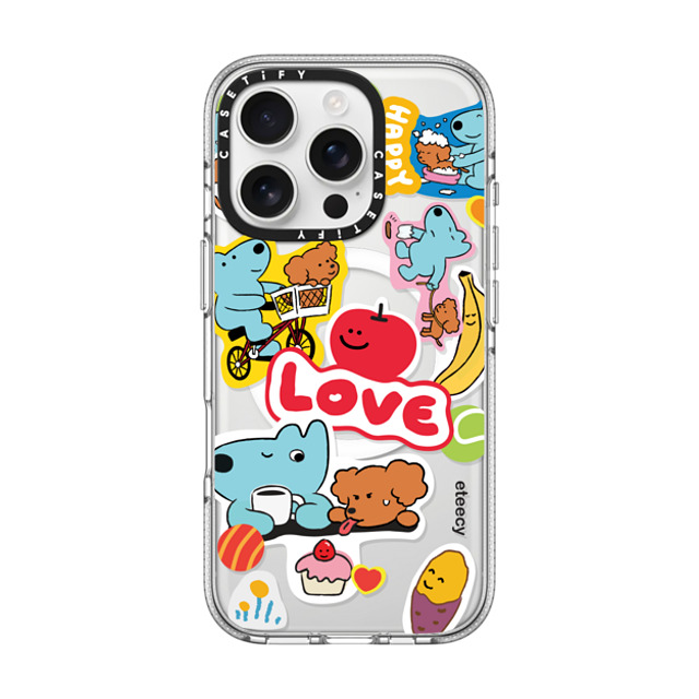 eteecy x CASETiFY iPhone 16 Pro Case Sticker,Dog Clear Clear Case MagSafe Compatible Dog lover's daily life Mother's Day eteecy x CASETiFY iPhone 16 Pro Case Sticker,Dog Clear Clear Case MagSafe Compatible Dog lover's daily life Mother's Day