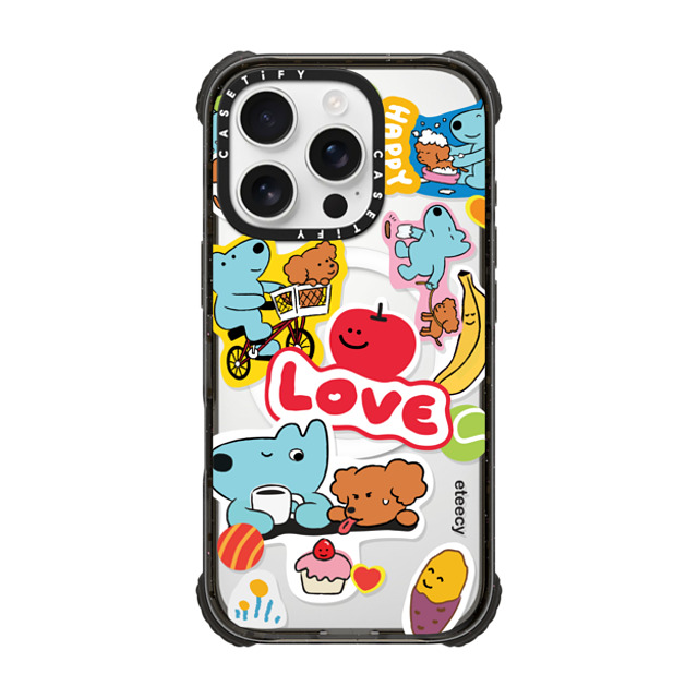 eteecy x CASETiFY iPhone 16 Pro ケース Sticker,Dog ブラック ウルトラ インパクトケース MagSafe 対応 Dog lover's daily life Father's Day eteecy x CASETiFY iPhone 16 Pro ケース Sticker,Dog ブラック ウルトラ インパクトケース MagSafe 対応 Dog lover's daily life Father's Day
