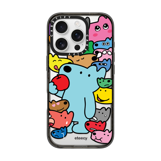 eteecy x CASETiFY iPhone 16 Pro ケース ブラック インパクトケース MagSafe対応 It is all me