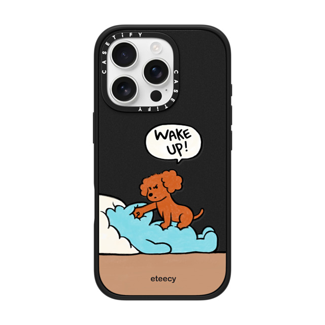 eteecy x CASETiFY iPhone 16 Pro ケース Dog,Animal マットブラック インパクトケース MagSafe対応 Wake up Father's Day eteecy x CASETiFY iPhone 16 Pro ケース Dog,Animal マットブラック インパクトケース MagSafe対応 Wake up Father's Day