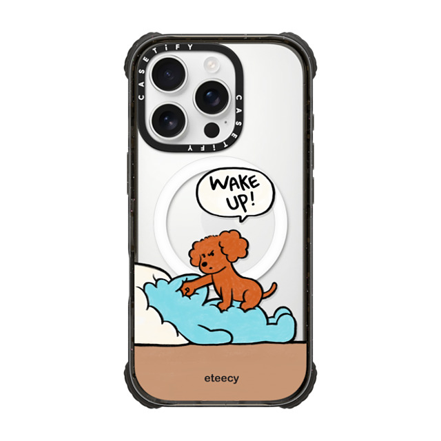 eteecy x CASETiFY iPhone 16 Pro ケース Dog,Animal ブラック ウルトラ インパクトケース MagSafe 対応 Wake up Father's Day eteecy x CASETiFY iPhone 16 Pro ケース Dog,Animal ブラック ウルトラ インパクトケース MagSafe 対応 Wake up Father's Day